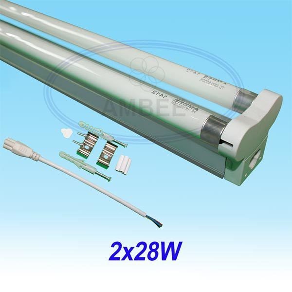 T5 Fluorescent Double Aluminum Without Reflector 1.2M/2x28W