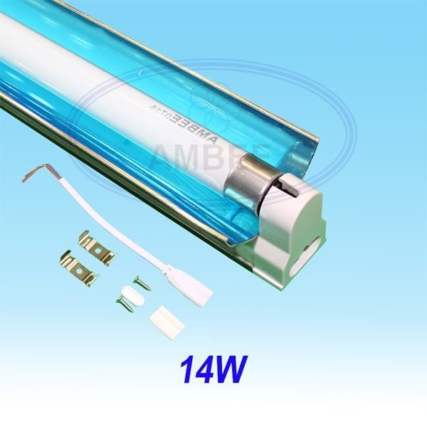 T5 Fluorescent Single Aluminum With Reflector 0.6M/14W