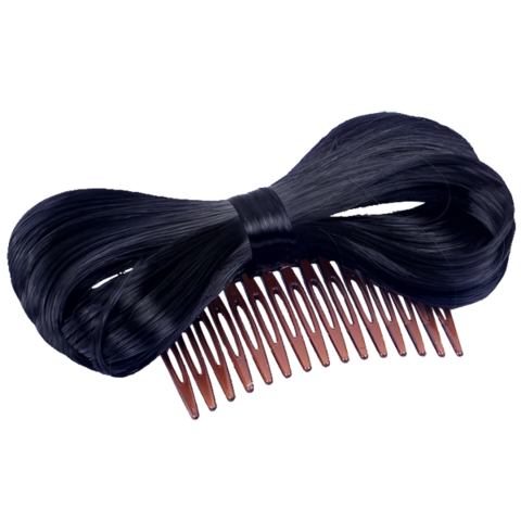 Bow Hair Extension Bowknot Black Comb Clip Fashion Hairpiece Party | Hair  Salon