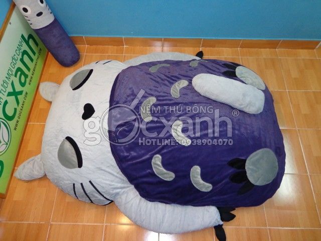 Nệm Totoro ngủ ngon tím than (1.8 x 2.2m)