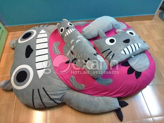 Combo B Totoro ngây thơ mền thun màu (1.6 x 2.1m)