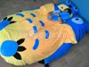 Nệm thú Totoro ngây ngô xanh vàng (1.6 x 2.1m)