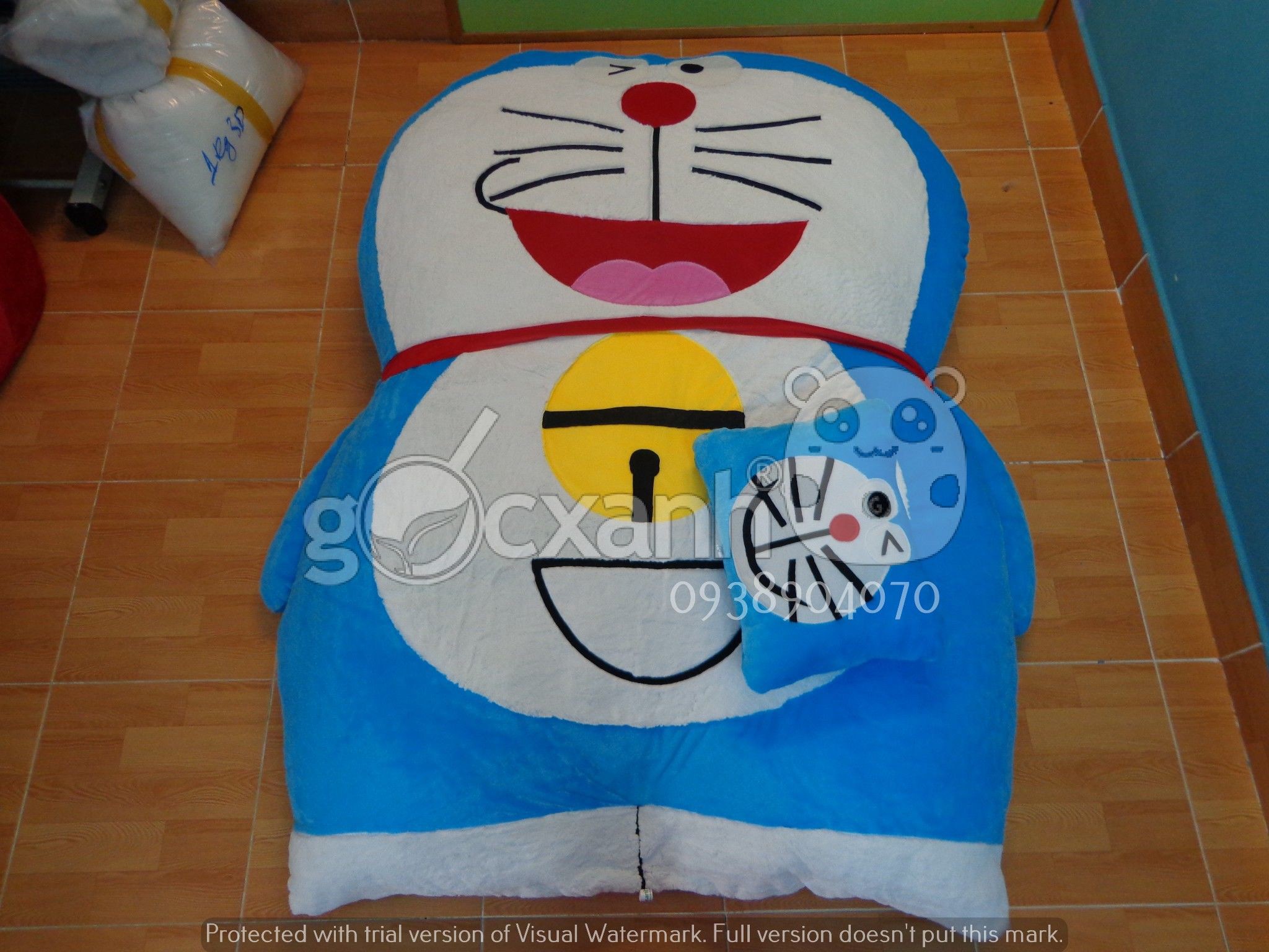 Nệm Doraemon há miệng (1.4 x 1.9m)