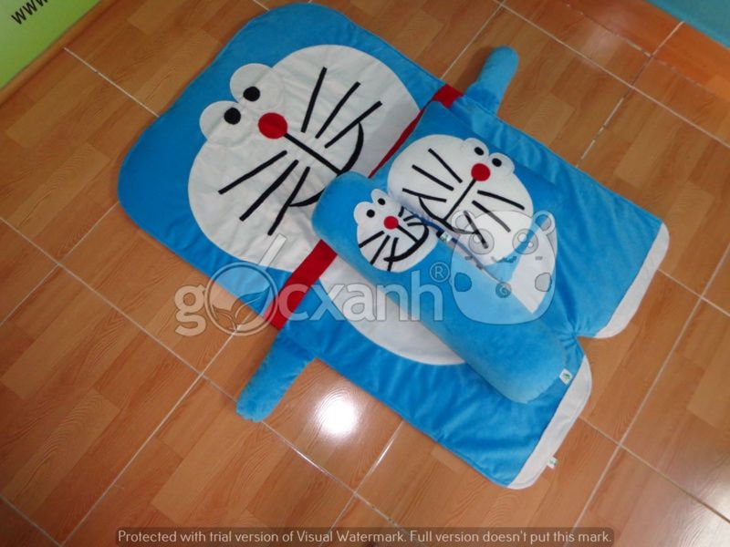 Nệm mỏng hình thú Doraemon (74 x 120cm)