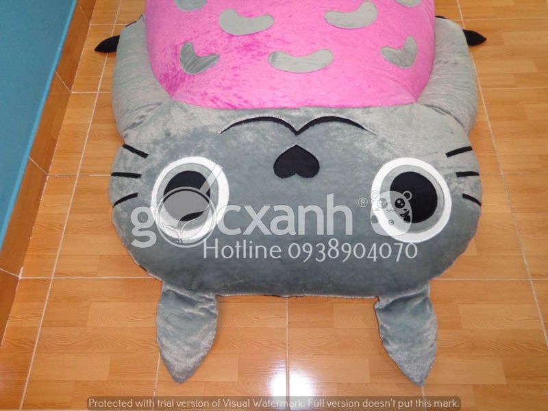 Nệm Totoro miệng mèo 1.4 x 1.9m