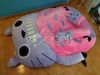 Nệm Totoro nhe răng tím hồng cực cute, Mền nhung cho 3 người nằm 2.0 x 2.5m