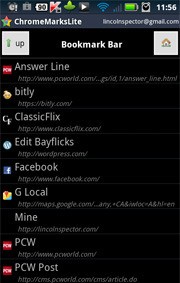 Đồng bộ bookmark trình duyệt giữa Windows và Android.