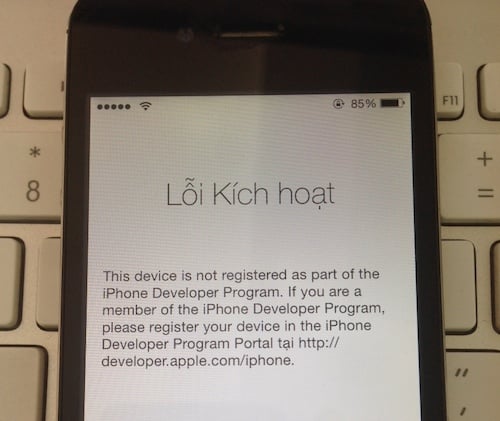 Cảnh báo: Apple có thể khóa iPhone của bạn nếu chưa add udid và chạy iOS 7 beta