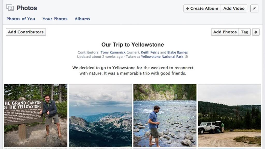 Facebook ra mắt tính năng cho phép nhiều người cùng tải ảnh lên một album