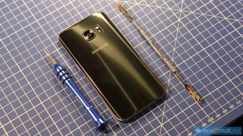 Mổ Galaxy S7: tản nhiệt chất lỏng bằng ống đồng, cảm biến ảnh Sony