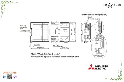  Modun Mitsubishi FX2N-2DA 