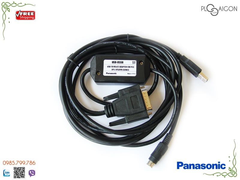  Cáp lập trình PLC Nais USB-8550 