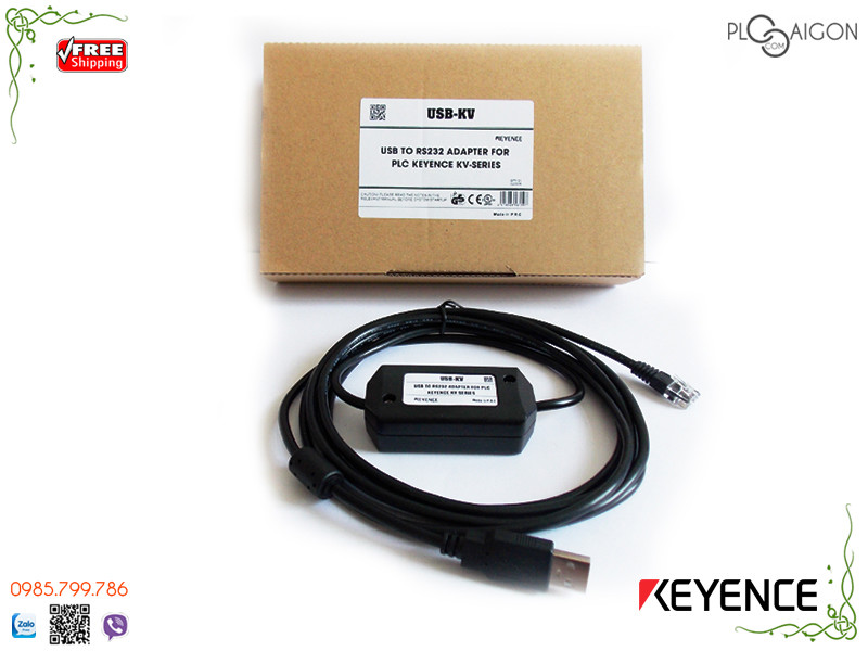  Cáp lập trình PLC Keyence USB-KV 