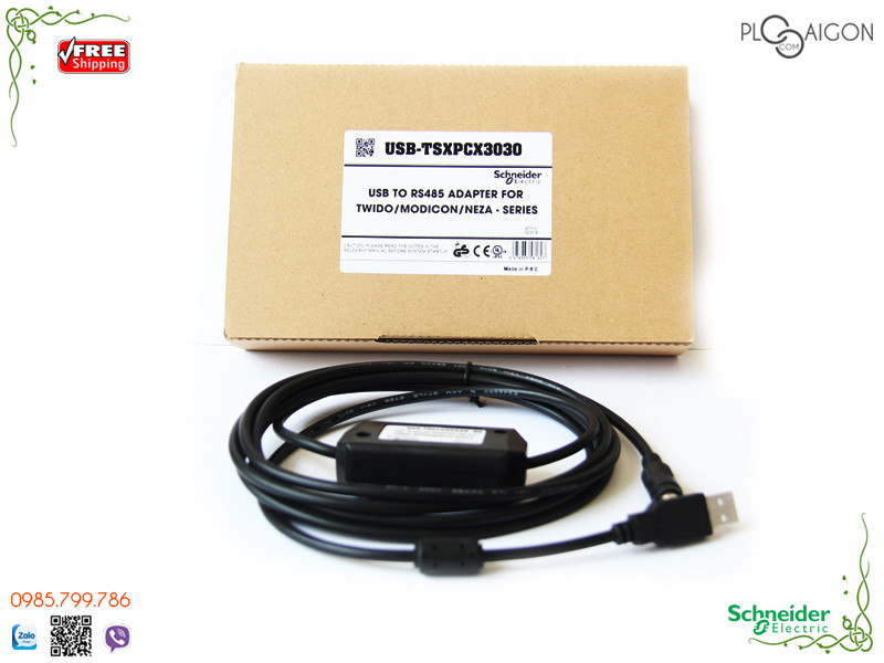  Cáp lập trình PLC Schneider USB-TSXPCX3030 