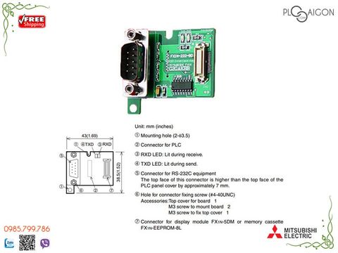 Board Mitsubishi FX1N-232-BD 