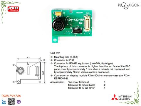  Board Mitsubishi FX1N-422-BD 