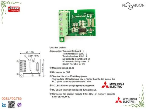  Board Mitsubishi FX1N-485-BD 