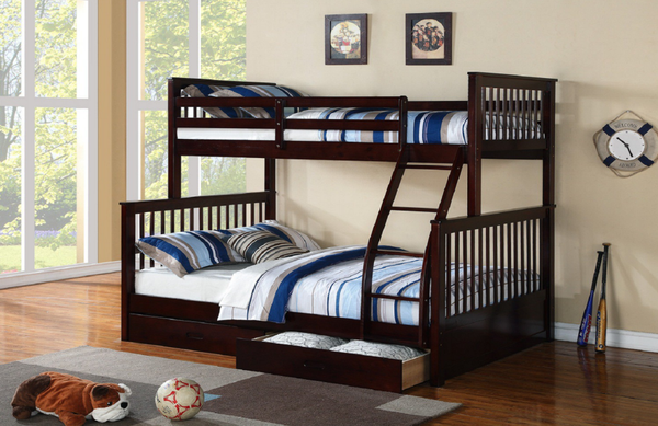 Giường 2 Tầng K.Bed Gỗ Tự Nhiên (1m-1m4)