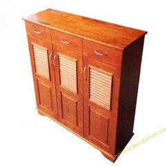Tủ Giày Dép Gỗ Cao Su (Rộng 1m x Cao 1m)