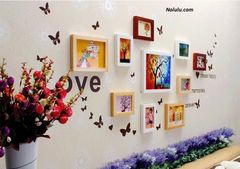 Bộ 10 khung hình kèm decal love