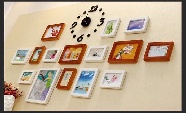 Bộ 15 khung hình kèm đồng hồ