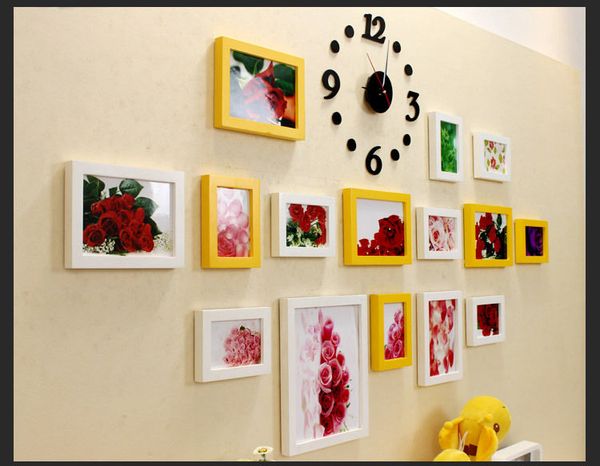 Bộ 15 khung hình kèm đồng hồ