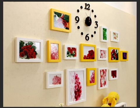 Bộ 15 khung hình kèm đồng hồ