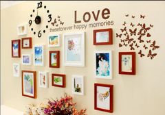 Bộ 17 khung hình đồng hồ, decal