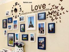 Bộ 17 khung hình đồng hồ, decal