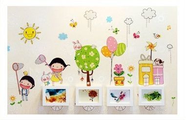 Bộ 4 khung kèm decal thiếu nhi