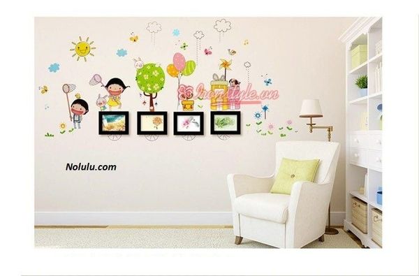 Bộ 4 khung kèm decal thiếu nhi