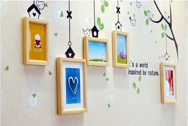 Bộ 5 khung hình decal cây