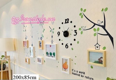 Bộ 8 khung đồng hồ decal