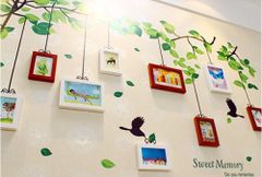 Bộ 9 khung hình decal lá xanh