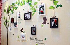 Bộ 9 khung hình decal lá xanh