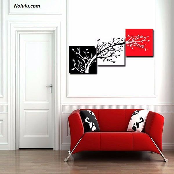 Tranh treo tường cây 3 màu 02