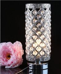 Đèn ngủ tròn để bàn 02 đính đá