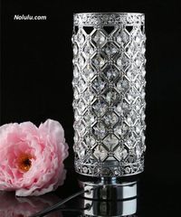 Đèn ngủ tròn để bàn 02 đính đá