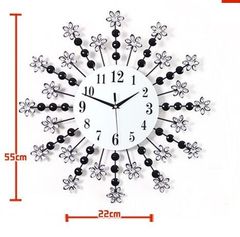 Đồng hồ treo tường đính đá 03