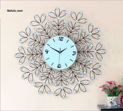 Đồng hồ treo tường đính đá 08