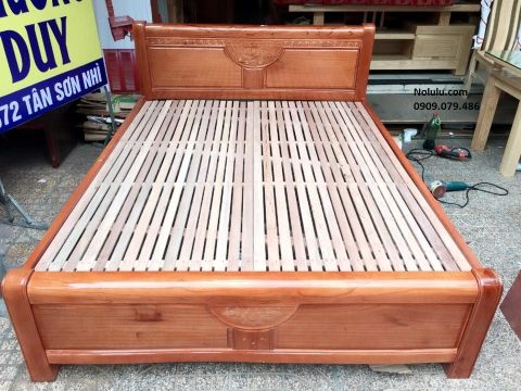 GIƯỜNG GỖ XOAN ĐÀO GIA LAI 1.6M