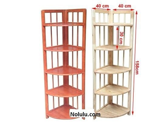 Kệ Góc Nhà 5 Tầng (Vàng)