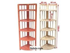 Kệ Góc Nhà 5 Tầng (Vàng)
