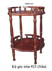 Kệ góc tròn gỗ tự nhiên