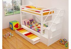 Giường 3 Tầng Kiwi Honey (1m/1m/1m) Gỗ Tự Nhiên