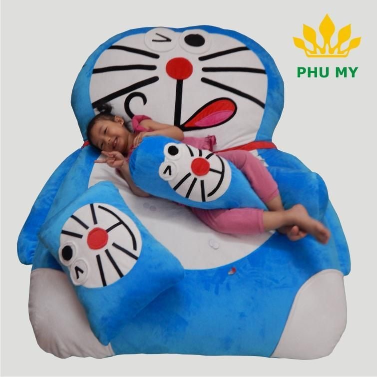 Bộ nệm thú bông Doraemon kiểu 3 màu xanh phối trắng GU-BDR3-XATR – Phú Mỹ Bộ nệm thú bông Doraemon kiểu 3 màu xanh phối trắng GU-BDR3-XATR – Phú Mỹ