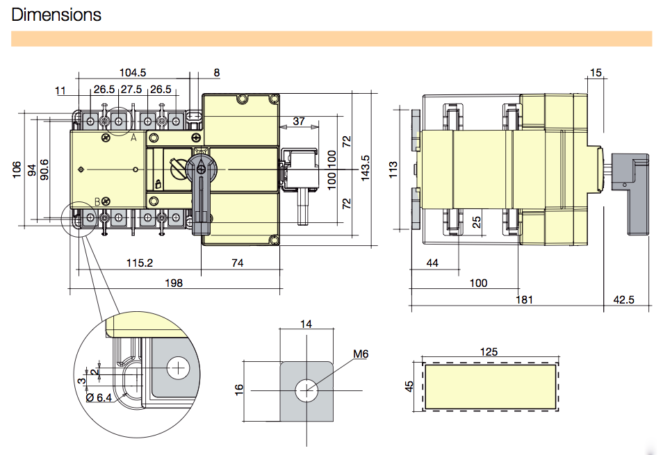 Bộ chuyển nguồn ATS 4P 40A