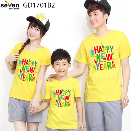 Áo thun gia đình Happy New Year