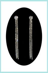  Bông Tai Tua Rua Pha Lê Trắng (AB) 