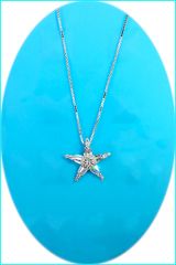  Dây Chuyền Ngắn - Ngôi Sao Pha Lê Trắng (AG) 